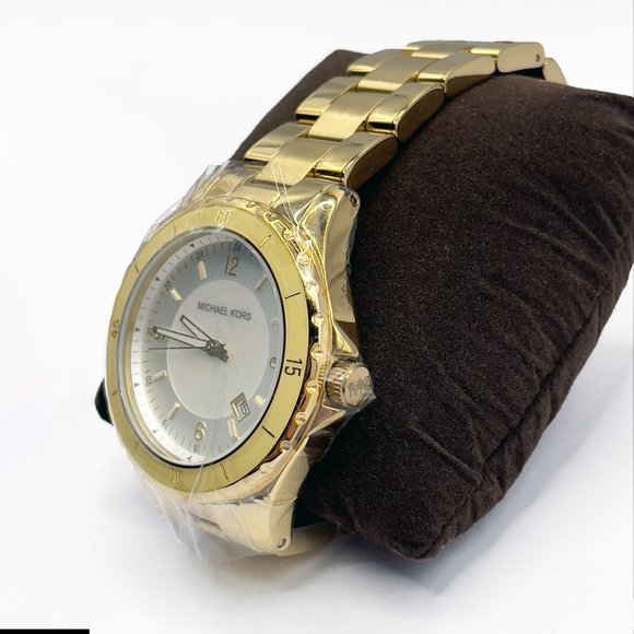 Michael Kors - Mother of Pearl Gold Tone Watch - Picture 6 of 12